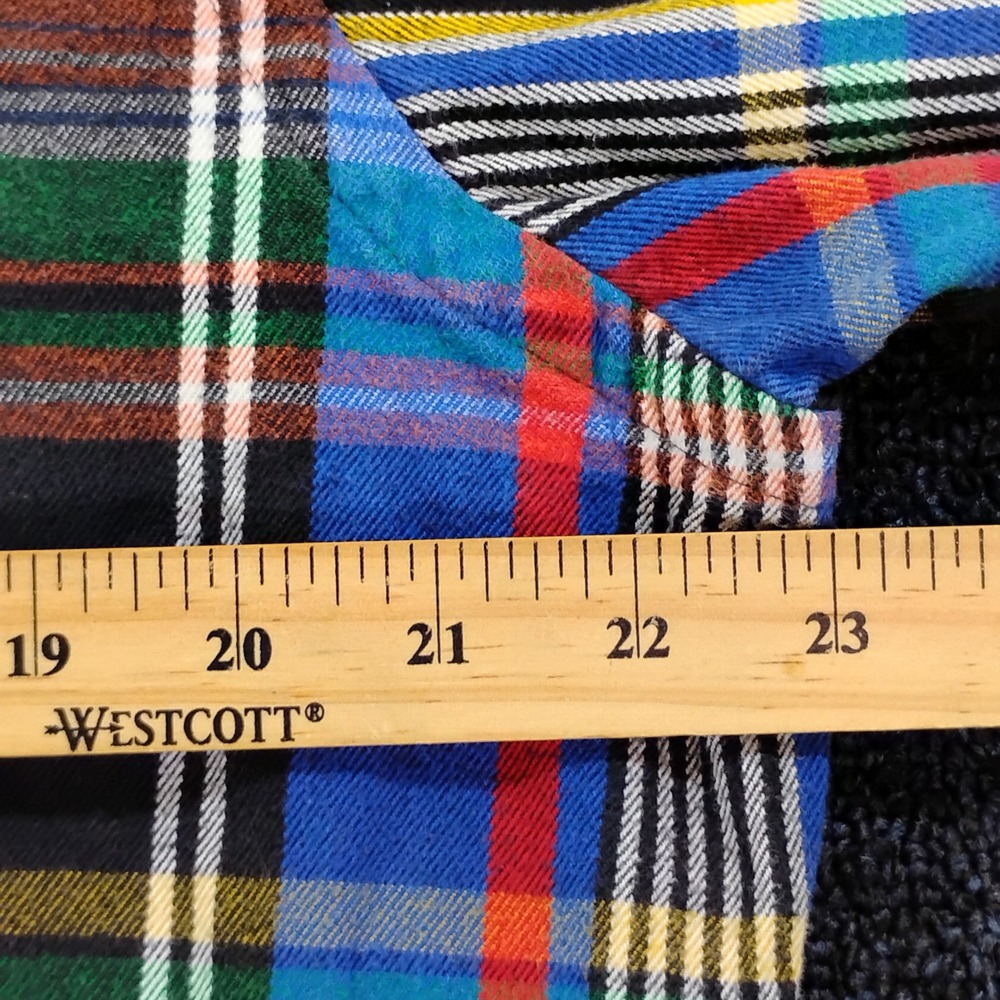 Ralph Lauren Mens Custom Fit Plaid Button Down Shirt Large Multi Color Preppy - Picture 4 of 9
